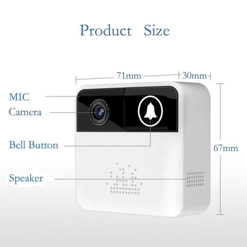 Pengbo 1MP 720p видеодомофон дверной звонок голосовой вызов мобильное сообщение низкое