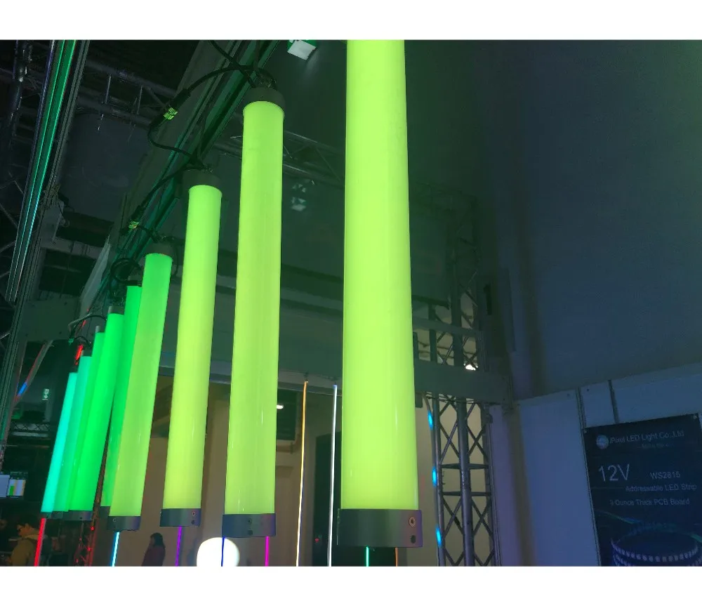 40 мм dmx rgb трубка ночной клуб dj Бар Диско клуб декоративный RGB светодиодный DMX Пиксельная трубка без тени
