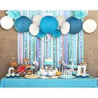 set of 13 bluepink beach themed party under the sea party decoration set girls boys birthday party baby shower 1st birthday