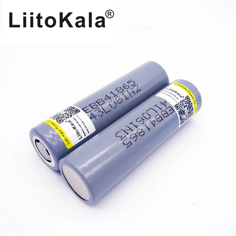 4 шт. LiitoKala 18650 2600 мАч 2500 3 6 В аккумуляторная батарея B4 Мобильная мощность фонарик