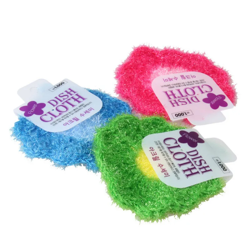 Высокоэффективное антижирое цветное блюдо ткань акриловое полотенце для мытья