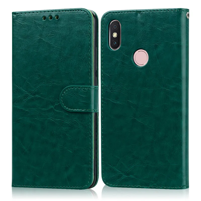 Чехол-бумажник для Xiaomi Redmi S2 из искусственной кожи деловой Роскошный чехол