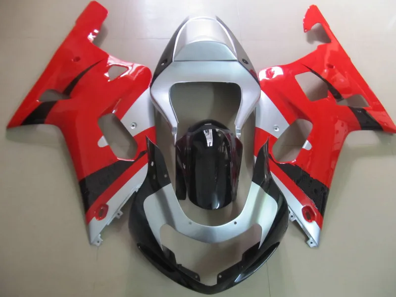Набор обтекателей мотоцикла для GSXR600 750 K1 01 02 03 GSXR 600 GSXR750 2001 2002 2003 красный