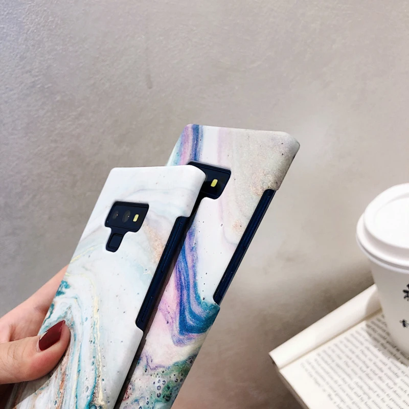 Yhbbcases красочные Мрамор чехол для samsung S8 Чехлы модный фон детских фото в стиле