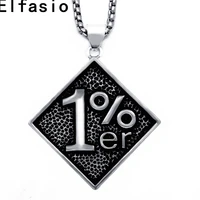 mens boys fashion 1 er motorcycle outlaw biker pewter pendant stainless steel chain p317