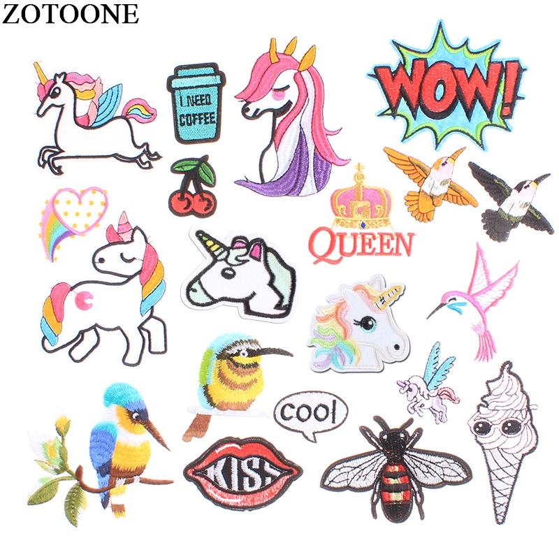 ZOTOONE 20 шт смешанные цвета утюг на патчи для одежды Бесплатная доставка заплата