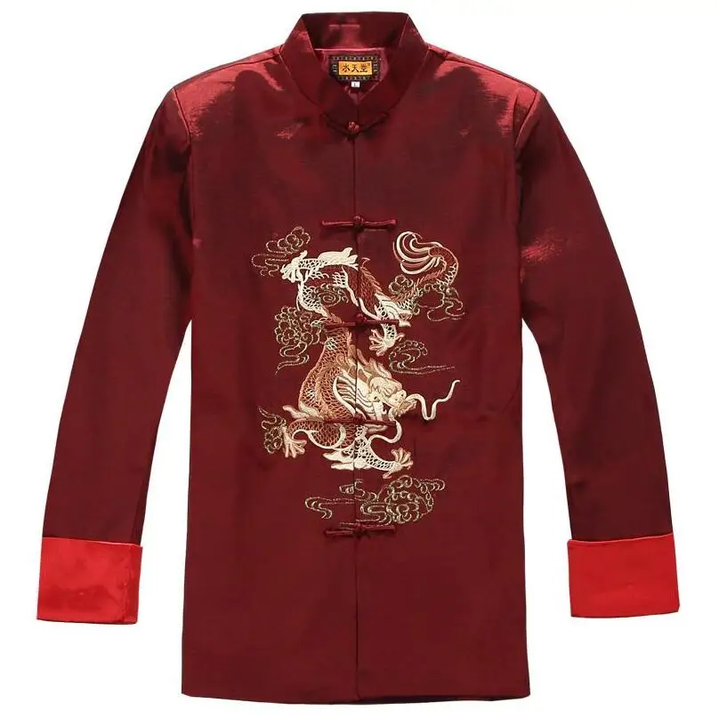 Винтажная Классическая традиционная китайская одежда для мужчин костюм Тан с