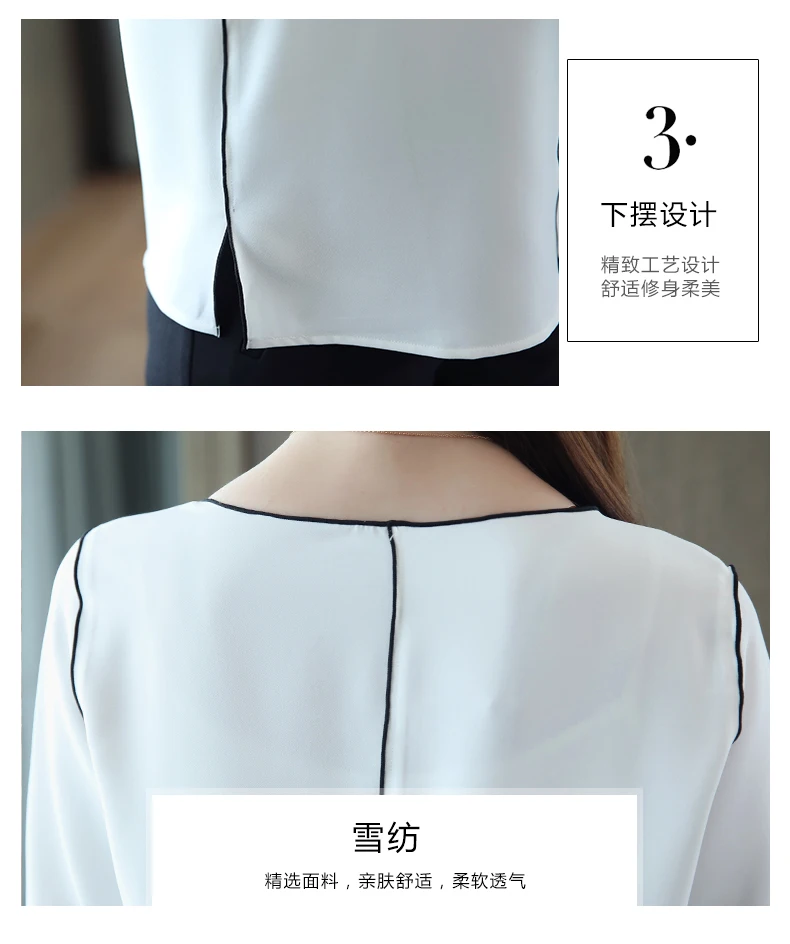 Dingaozlz blusa feminina осенние новые женские топы корейская модная Повседневная рубашка с галстуком-бабочкой белая шифоновая блузка с длинным рукавом