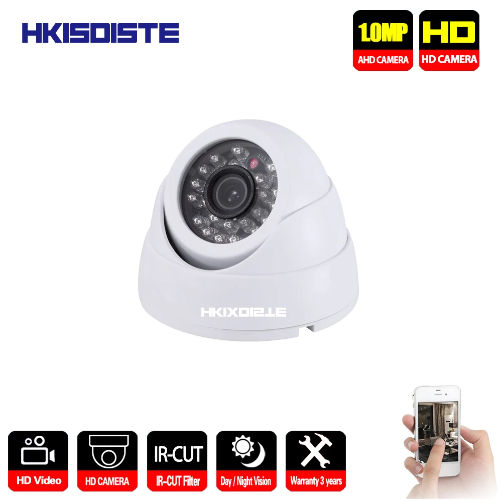 HKIXDISTE AHD камера 720P CCTV безопасности 2000TVL HD 1MP ночное видение Крытый фильтр камеры