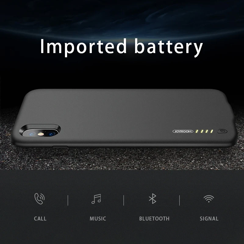 3500mAh Portable Slim Ultra Thin Headphone Audio Phone Battery Case For iPhone X Bluetooth Magnetic Battery Charger Case Cover