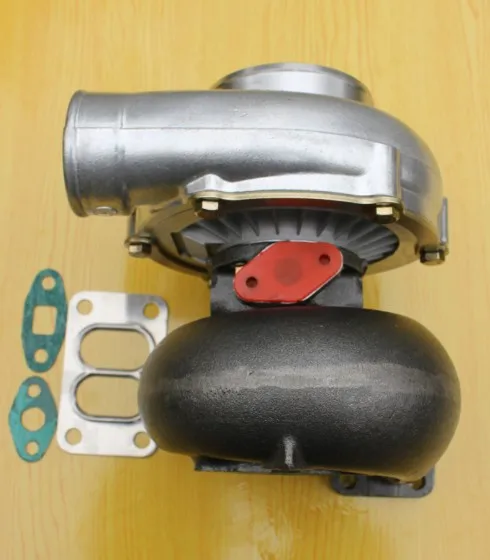 GT35 T3 фланцевый Турбокомпрессор компрессор A/R .70 турбина .82 Масляное и водное