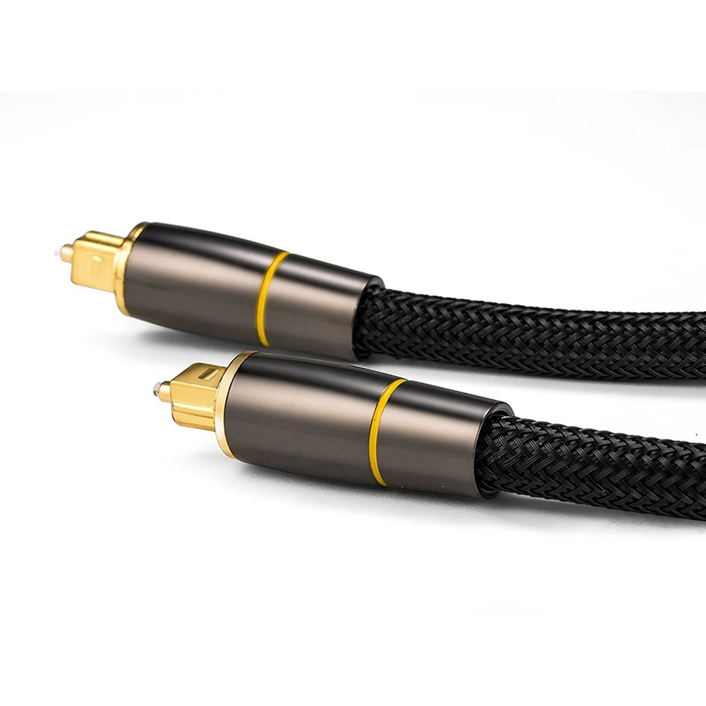 SPDIF Audio Cable Digital CD Connect Coaxial Optical DVD Amplifier Transfer Lossless Black Flexible High Speed For Sound Bar |