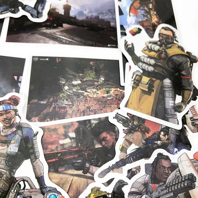 40 шт./лот наклейки Apex Legends водонепроницаемые из ПВХ без повторов для ноутбука