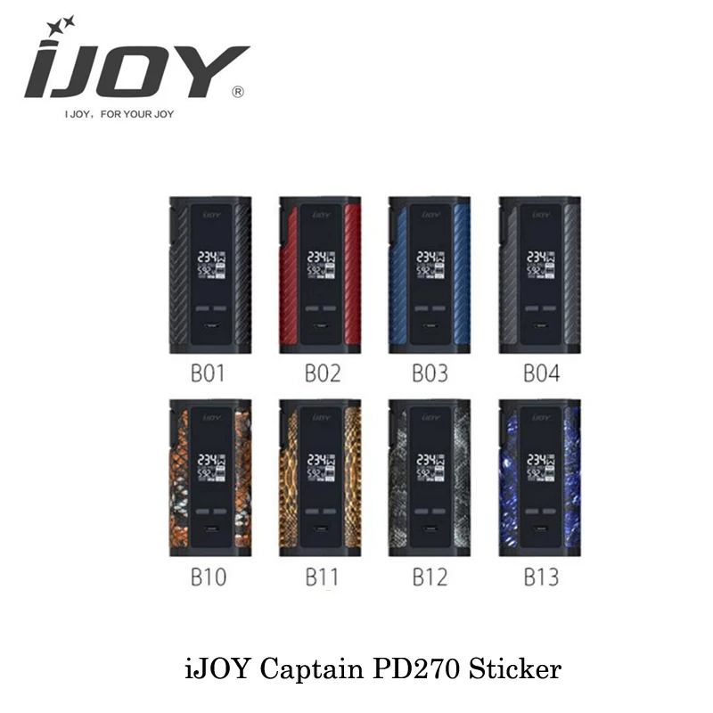 2 шт./лот новые электронные сигареты Аутентичные ijoy капитан pd270 наклейка