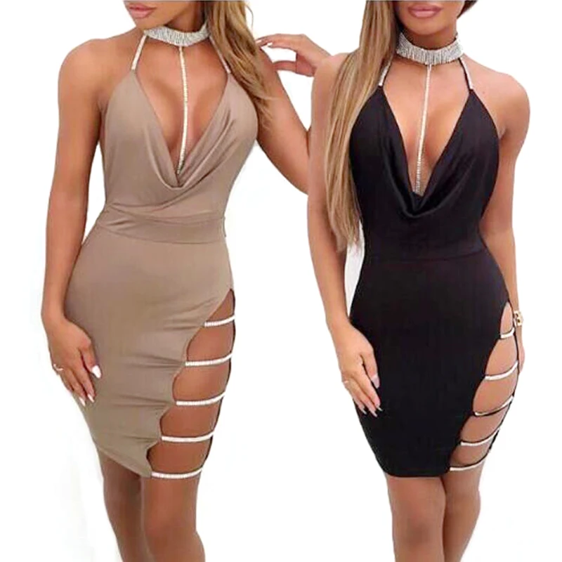 Сексуальное женское платье 2018 Модные женские вечерние платья Клубная одежда