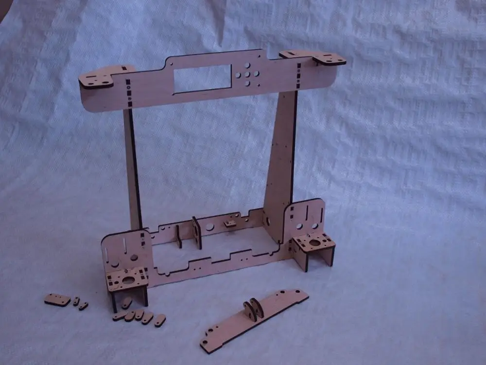 Fussor DIY Anet A8/Hesine M505/Tronxy 3d принтер клон Рамка комплект лазерная резка 6 мм фанерная пластина