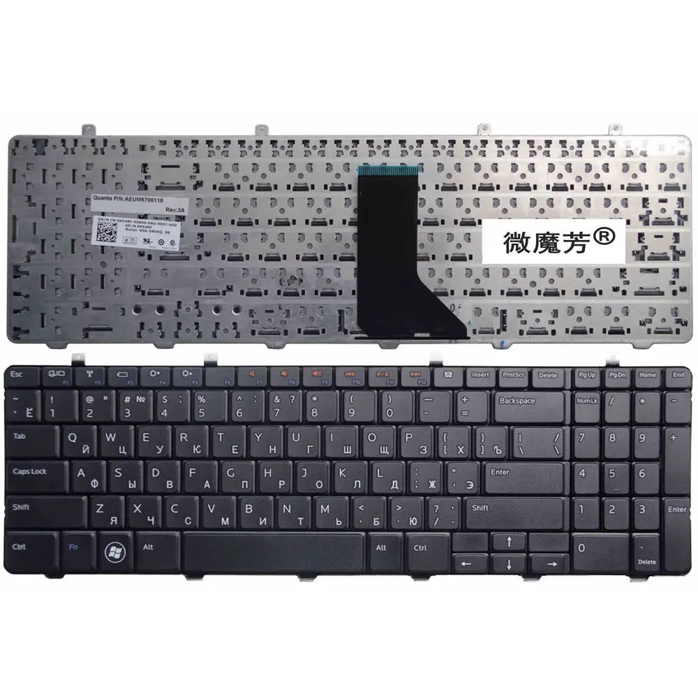 RU для DELL Inspiron 1564 I1564 1564D P08F NSK DR0SQ 0R 9Z.N4BSQ.00R 0K54RF V110546AS CN клавиатура русская Новая