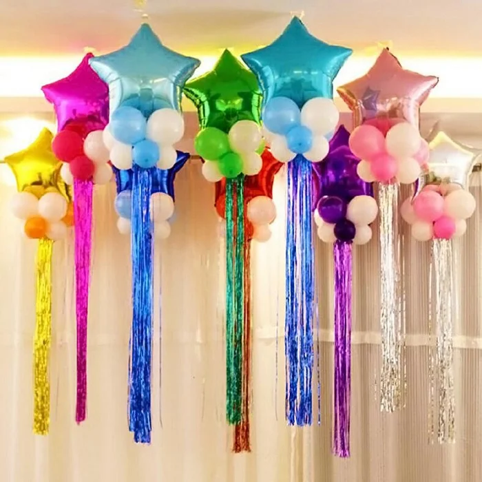 100 шт./компл. блестящие звезды/кисточки картонные карты фотолента для дня