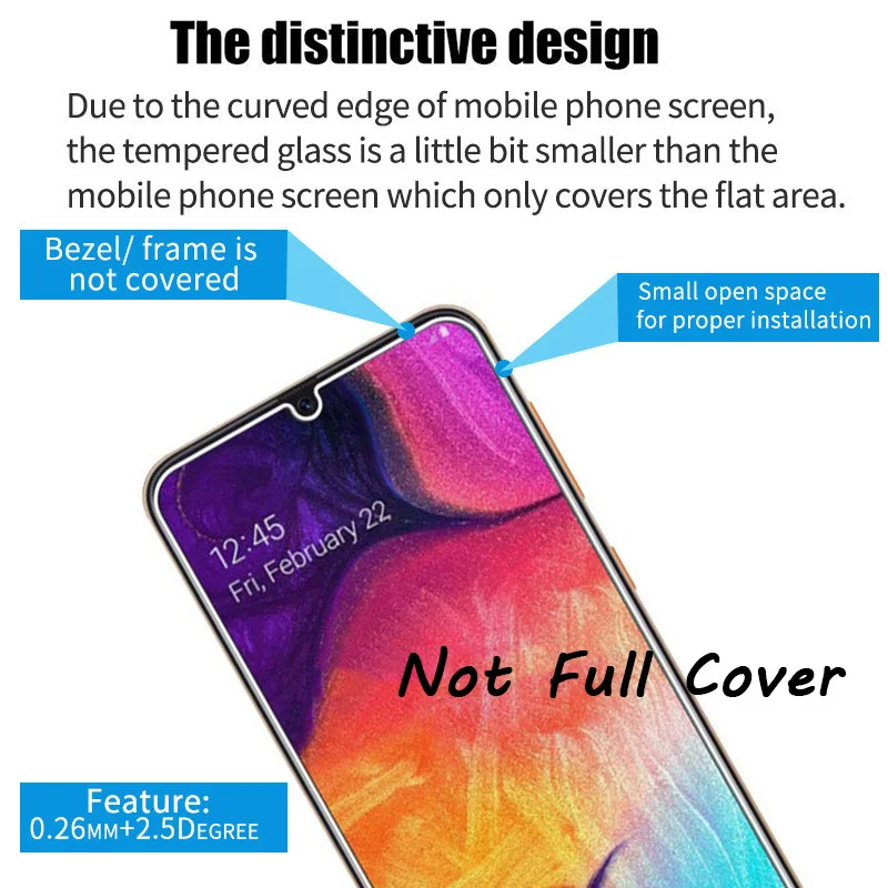 9H Tempered Glass For Samsung Galaxy A70 A50 A40 Screen Protector A30 A20 A10 Protective Film 50A 70 A 30 20 |