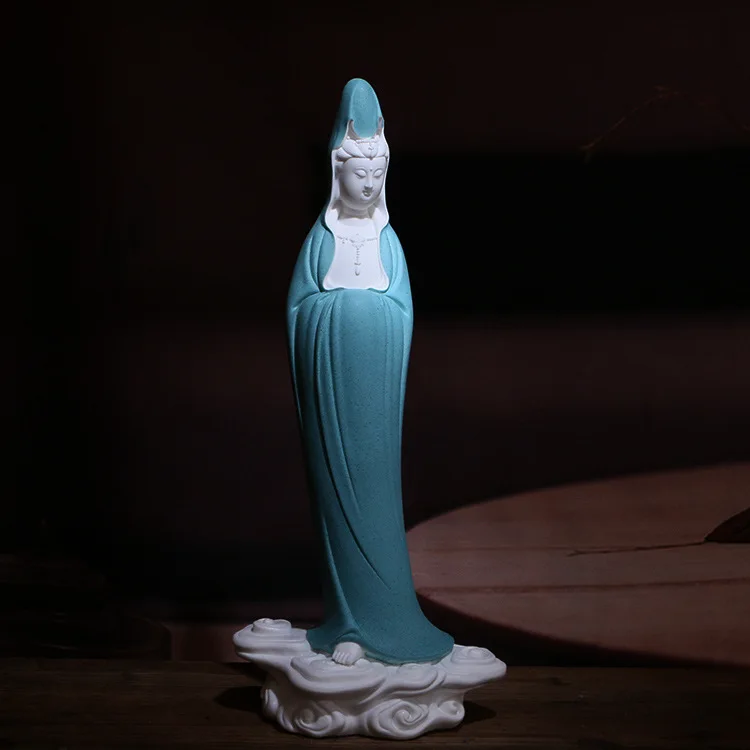 Guanyin Будда Бодхисаттва украшения Керамические изделия для гостиной дома