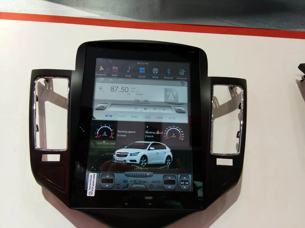 10 4 ''вертикальный экран Тесла стиль Android 7 1 автомобильный DVD gps плеер для Chevrolet