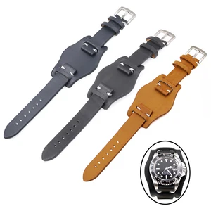 Ремешок для наручных часов CARLYWET, 20 мм, черный, коричневый, темно-синий, кожаный, для Rolex RDAYTONA, SUBMARINER, устрицы, GMT, DATEJUST, Seiko