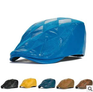 2016 модные Лоскутные кепки в клетку унисекс осень зима уличные теплые береты