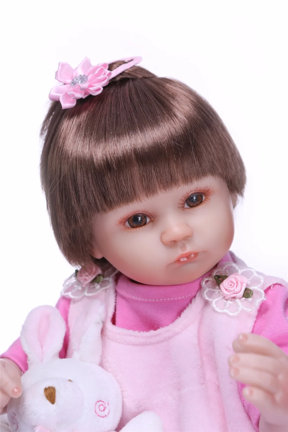 42 см реборн силиконовая Baby Doll Дети Playmate подарок для девочек 16 дюймов