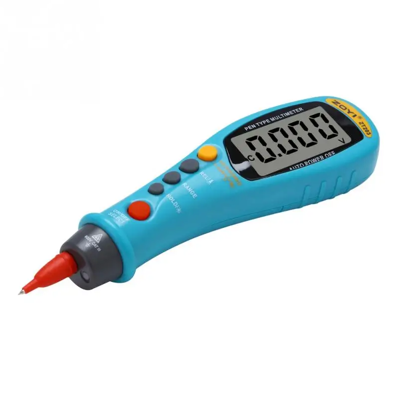 Портативный тип Ручки Цифровой мультиметр True RMS NCV 6000 счетчик электронный Клещи