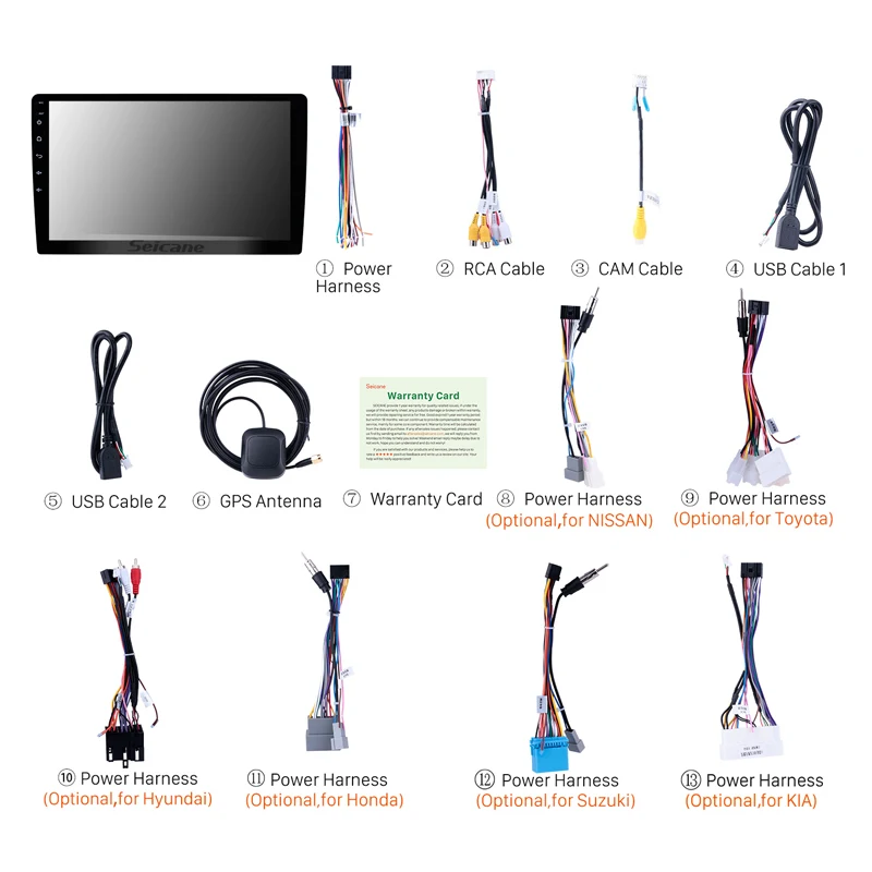 Seicane HD 1024*600 9 дюймов Android 8 1 Универсальный 2Din gps Bluetooth навигация автомобильный