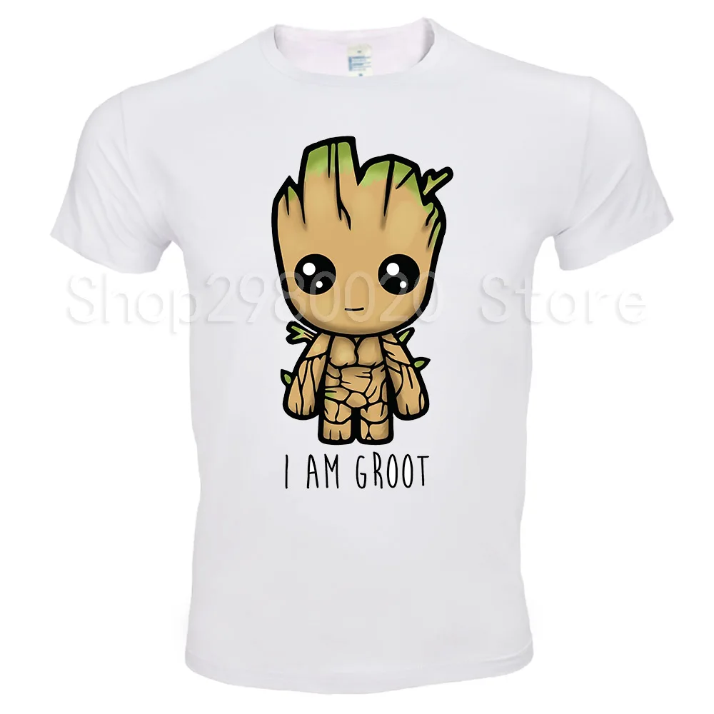 2018 новая футболка Guardians of the Galaxy 2 мужская Аниме ПОП Грут летняя забавная с
