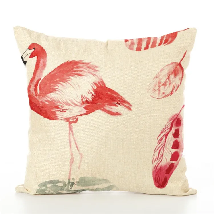 В скандинавском стиле милый розовый Фламинго дизайн Декоративные Чехлы для