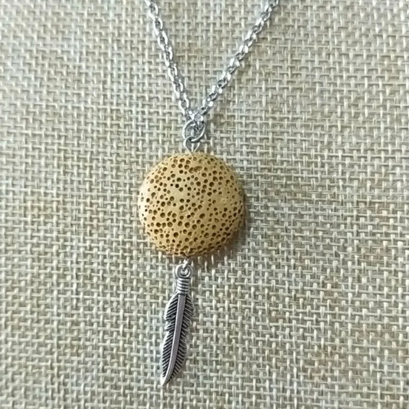 12 видов цветов в виде листьев арома красочный кулон из лавового камня сделай сам