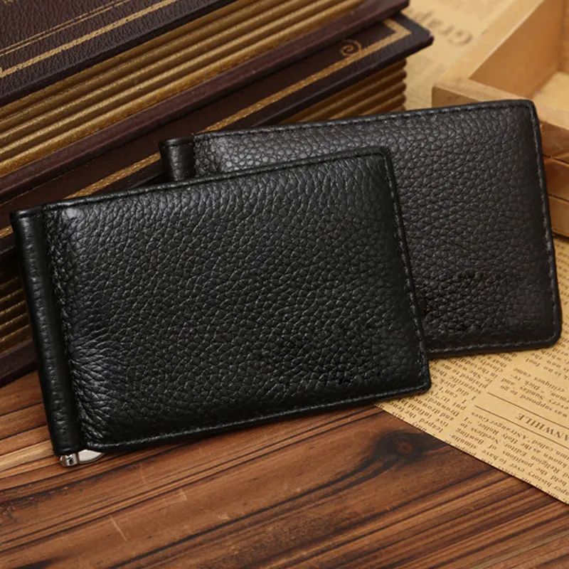 

2018 Simple Fashion Men Short Purse Solid Color Soft Leather Ultrathin Card Holder Money Man Clutch Bag Wallet