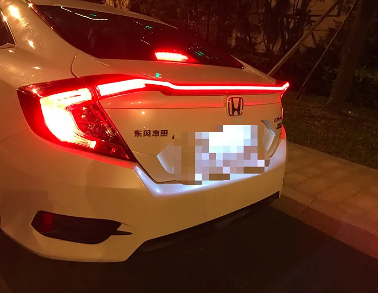 Carbo- сквозная лампа для Honda Civic задний фонарь светодиодный фонарь для CIVIC 10th