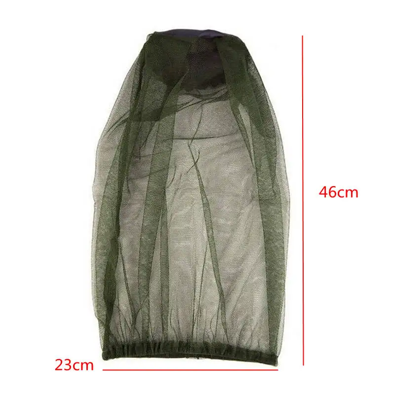 2pcs Anti-mosquito Mosquito Net Cap Insect-proof Fishing Outdoor Hiking Camping Travel Dark Green Gauze Neutral Garden | Дом и сад