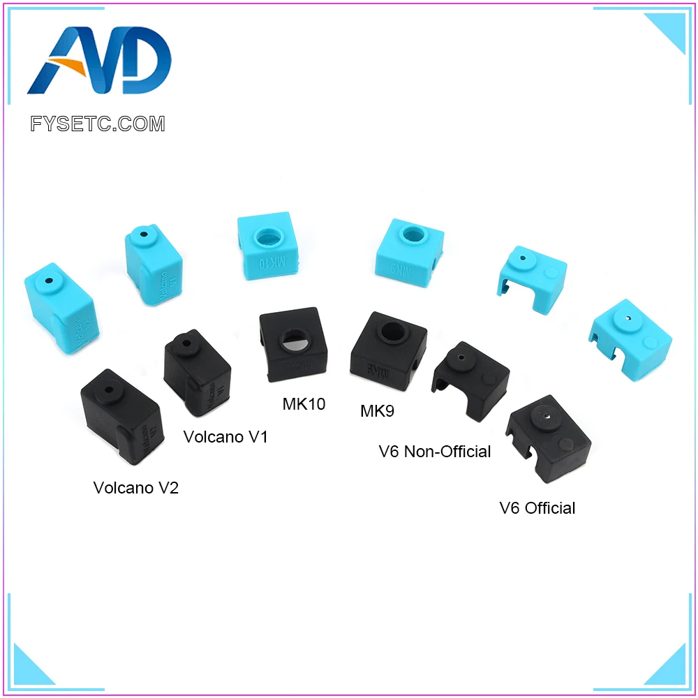 

Силиконовый чехол для E3D MK7 MK8 MK9 MK10 Volnaco V6 PT100 1,75 3,0 мм