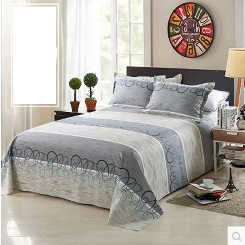 Летние хлопковые брезентовые простыни для двуспальной кровати 3 шт. 1 5 м 8 | Дом и