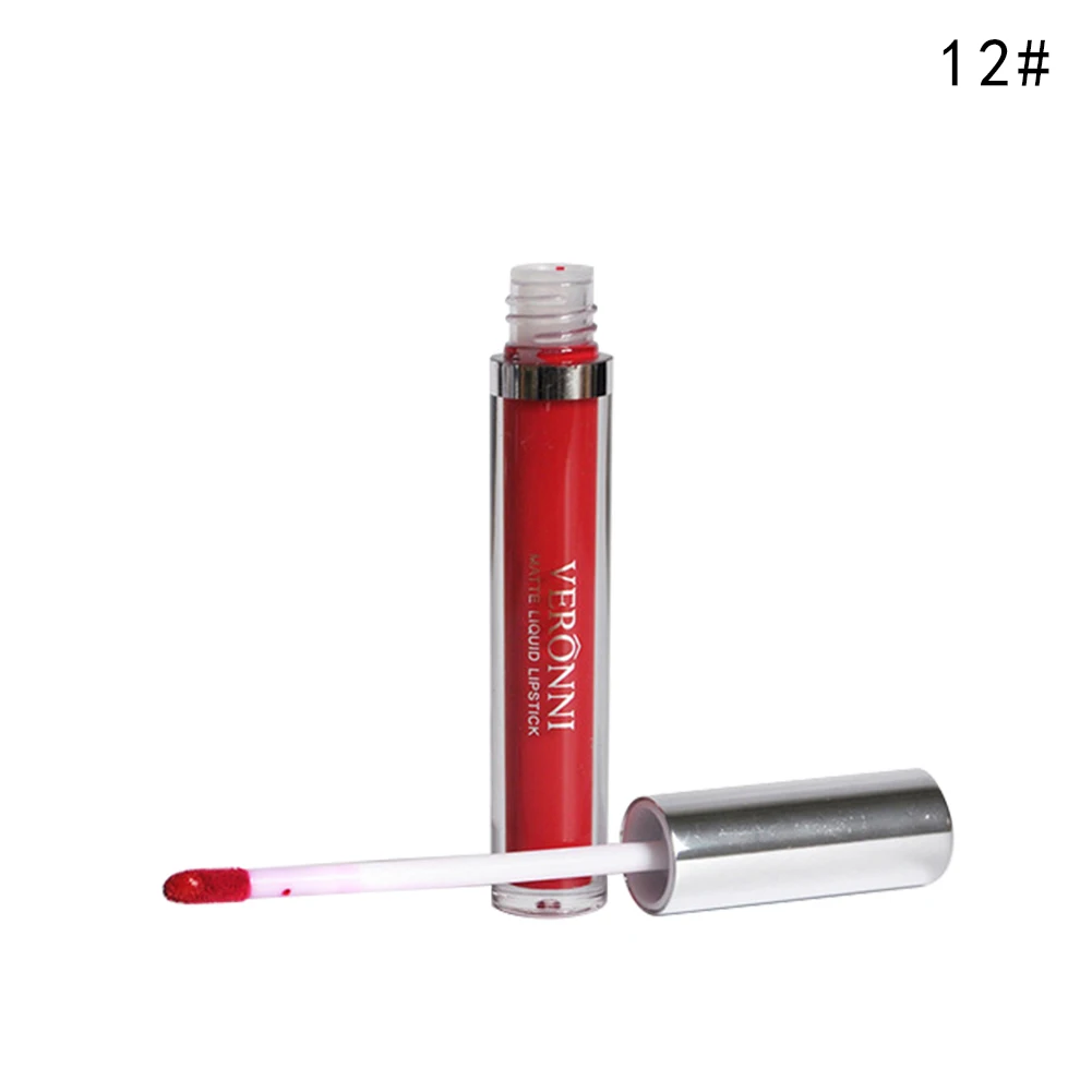 VERONNI 13pcs/set Durable Matte Waterproof Matte Liquid Lipstick Lip Sexy Lip Gloss Non-stick Cups Do Not Fade Tint Korean TSLM2