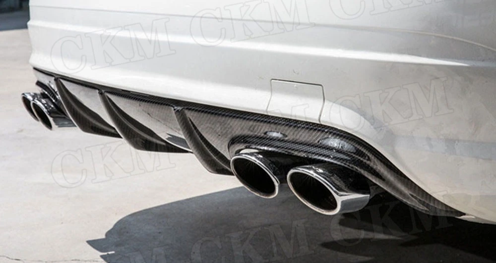 Задний диффузор для губ из углеродного волокна для Mercedes Benz C Class W204 C63 AMG 2008 2009 2010 2011 FRP автомобильный бампер