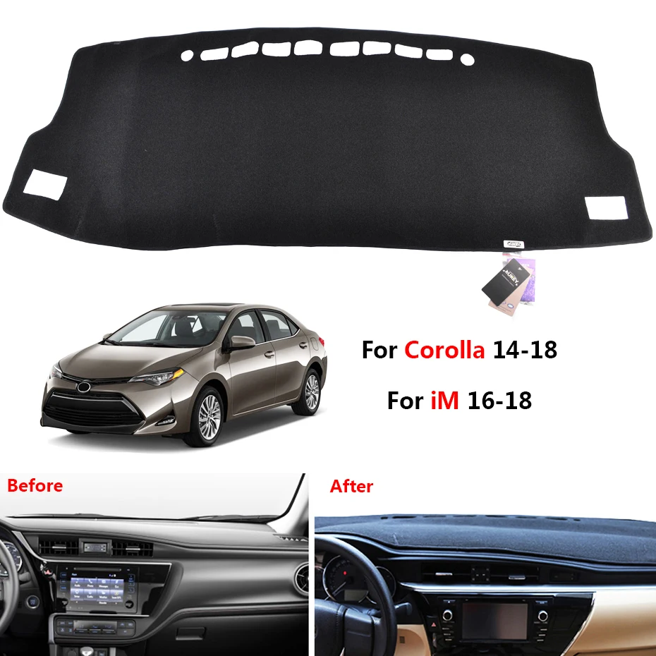 Накладка на приборную панель автомобиля, накладка на приборную панель для Toyota Corolla Axio Fielder iM Auris 2006- E140 E150 E160 E170 ZRE182