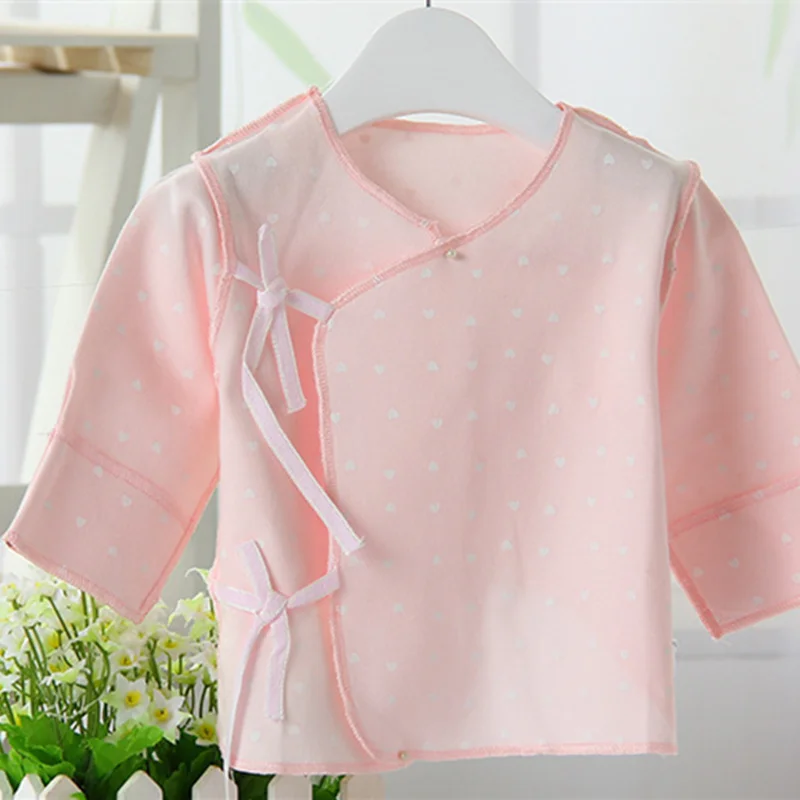 Одежда для малышей 2016 г. Всесезонная футболка новорожденного однотонная с