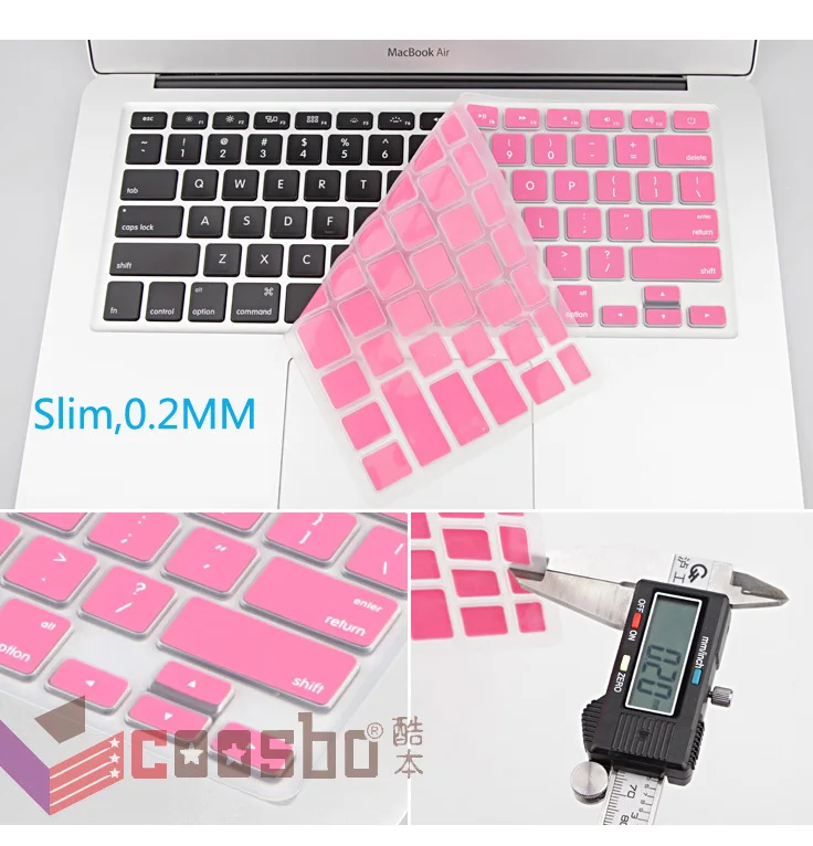 10 шт. силиконовые наклейки на клавиатуру apple MacBook Pro air 13 15|eu silicon keyboard cover|keyboard cover