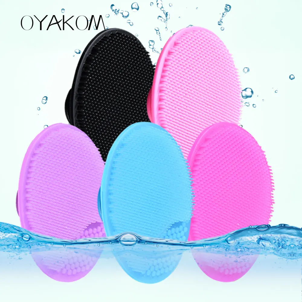 Мягкая силиконовая Очищающая щетка для лица OYAKOM отшелушивающая удаления черных