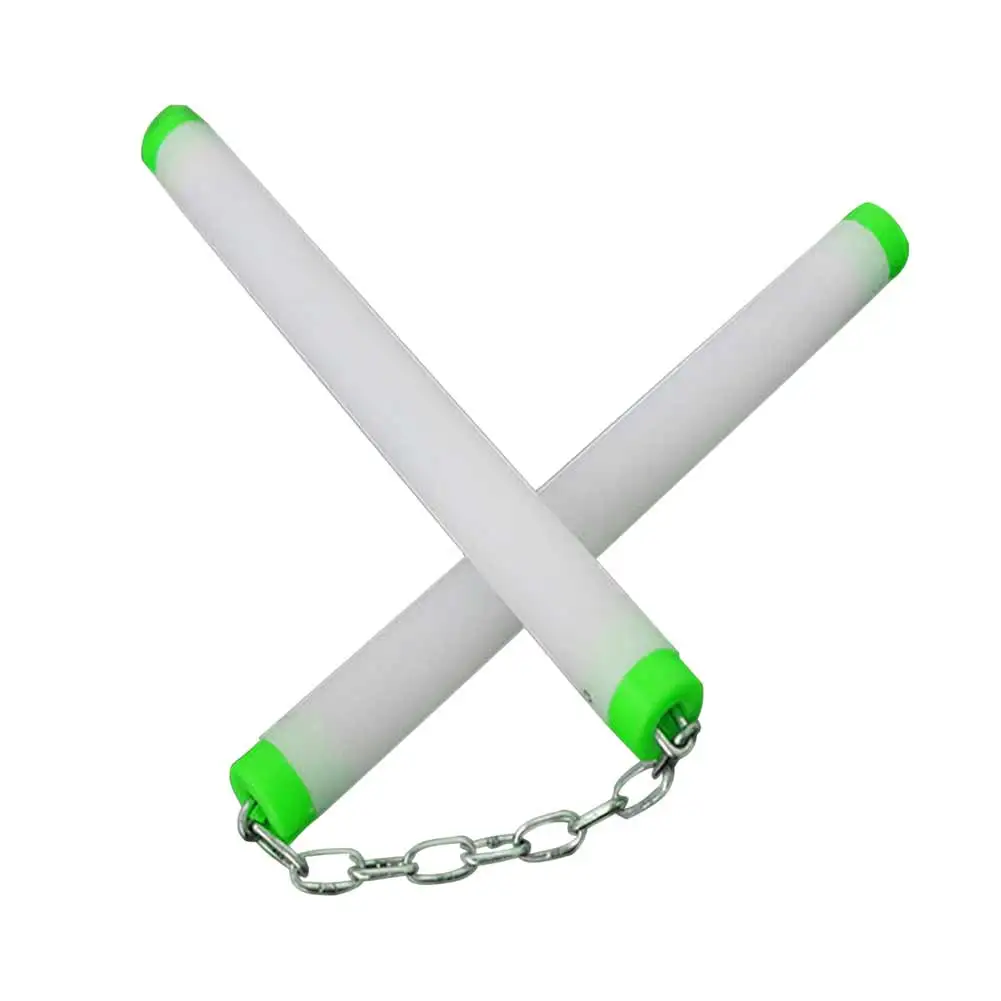Зеленый Светодиодный светильник Nunchakus светящийся Флуоресцентный светильник Kongfu Nunchaku Sticks светильник игрушки@ Z280 S7JN - Цвет: Зеленый