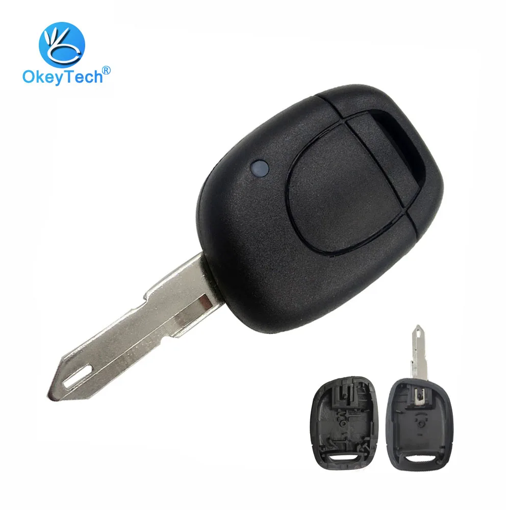 OkeyTech для Renault Key Shell 1 кнопочный чехол дистанционного ключа от машины сменный Fob NE73