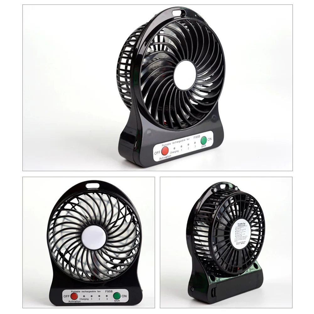 Персональные электрические вентиляторы ручные USB мини хлададор с перезаряжаемой