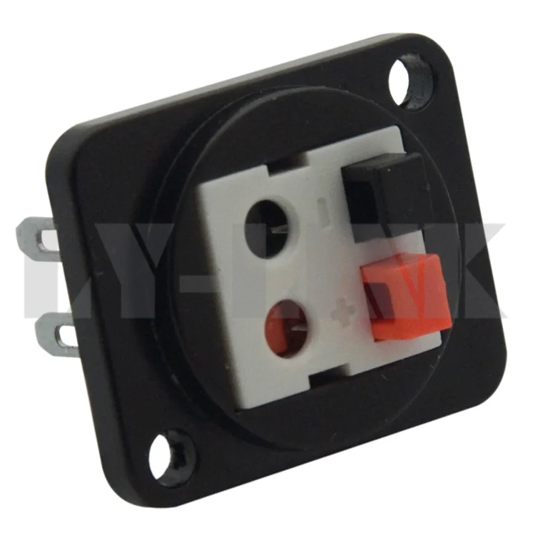 

Черный металлический разъем для динамика типа D 1.0