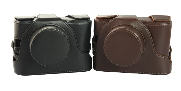 Кожаный чехол для камеры FUJI FUJIFILM Finepix X20 X10 LC черный или кофейный|camera case bag|leather camera