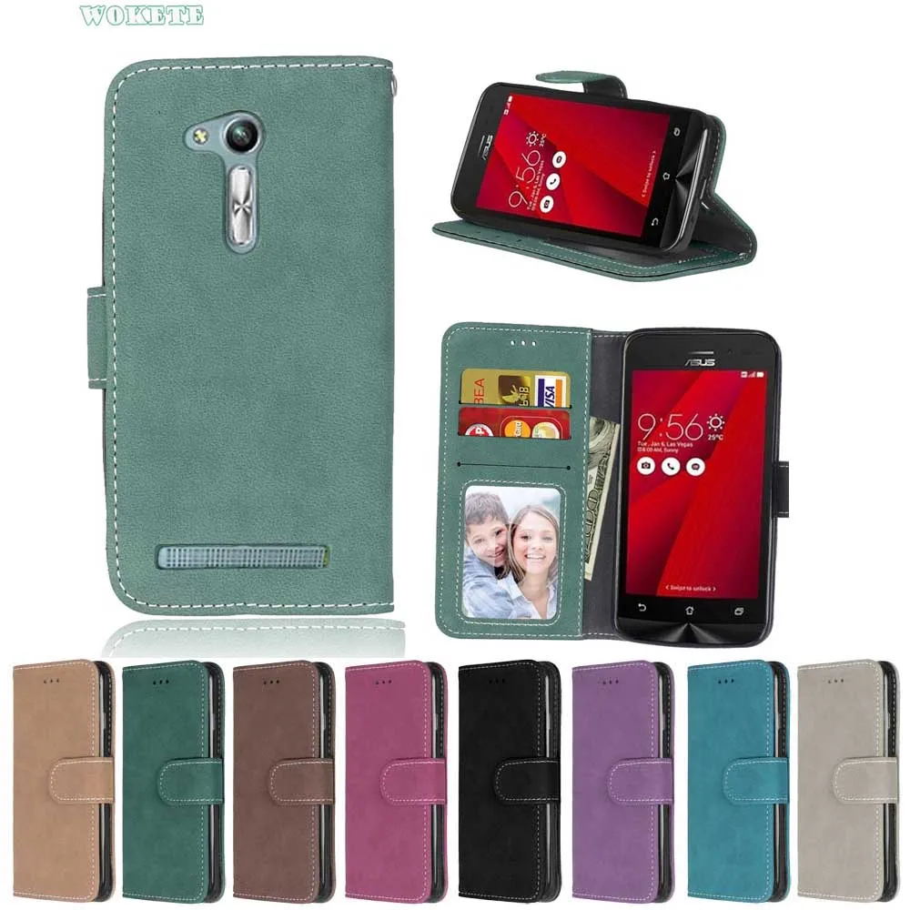 Для Asus Люкс Ретро Кошелек Флип PU Кожаный Бумажник карты слоты Case with Photo Frame Cove для